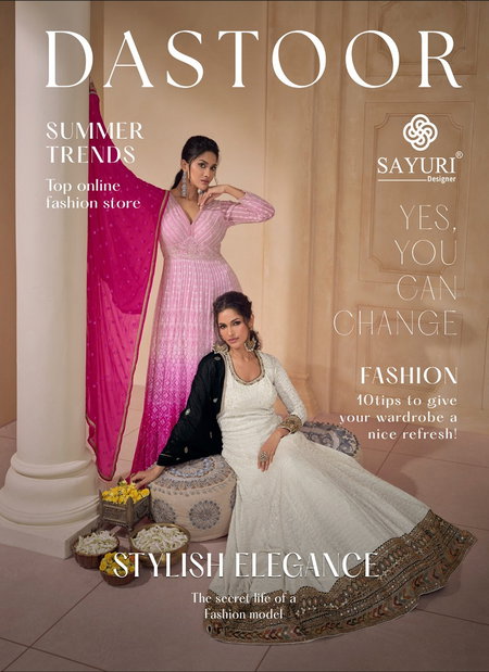 Dastoor By Sayuri Designer Georgette Readymade Suits Exporters In India